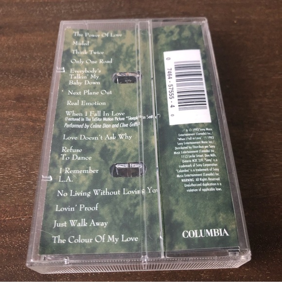 Celine Dion Vintage Music Cassette Tape - Picture 3 of 7
